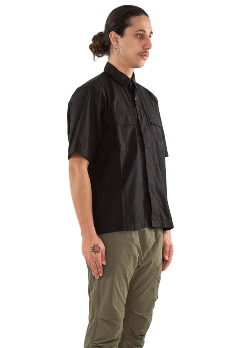 C.P. Company Boxy Fit Short-Sleeve Shirt With Classic Collar