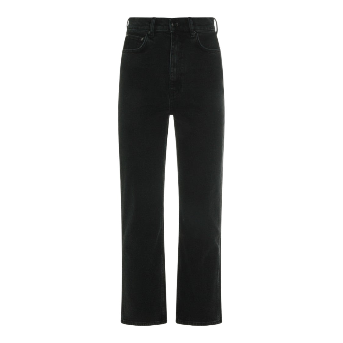 Anine Bing High-Waisted Straight-Leg Jeans With Minimalist Design