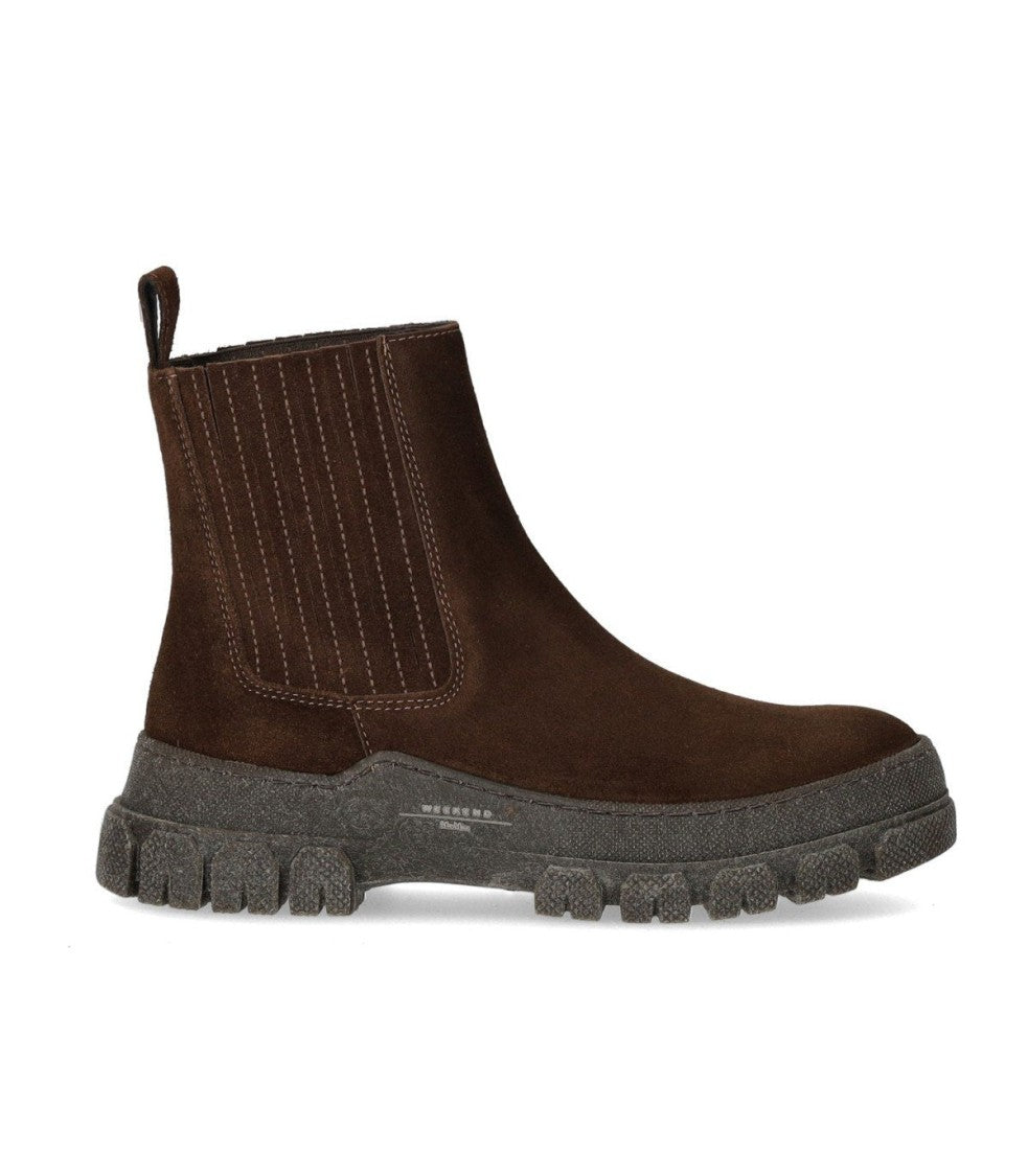 Max Mara Genepi Dark Brown Chelsea Boot