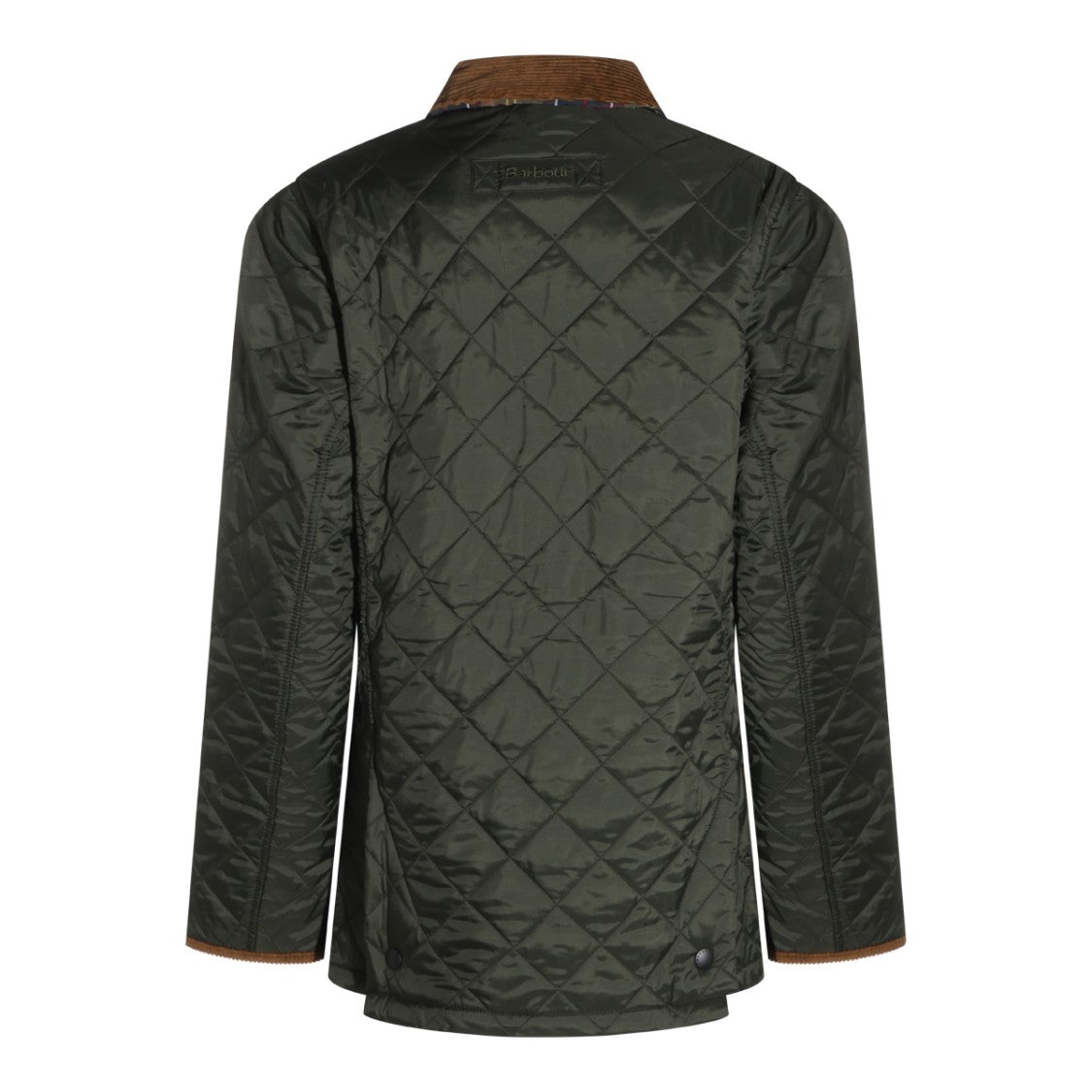 Barbour Olive Liddlesdale Quilted Velvet Collar Jacket