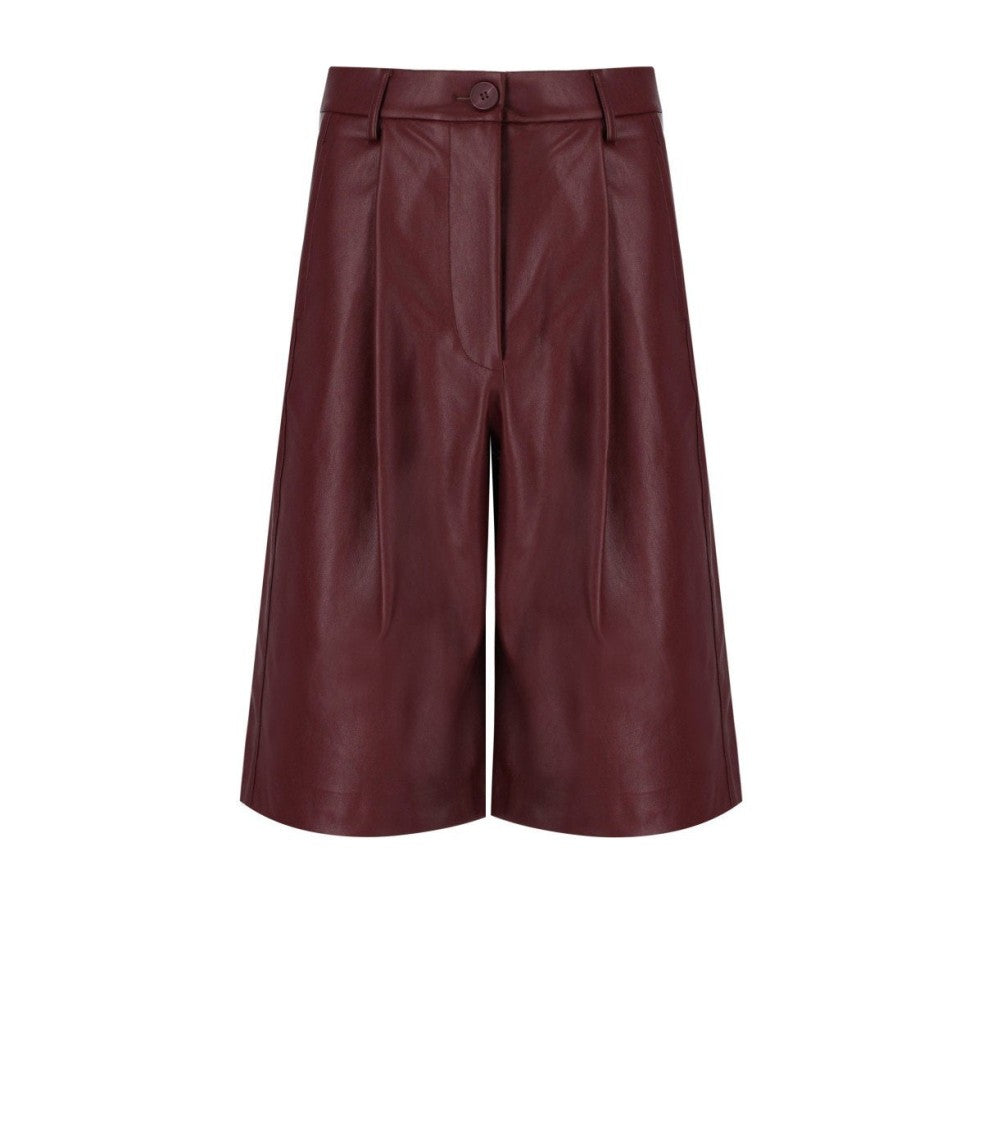Essentiel Antwerp Itop Burgundy Bermuda Shorts
