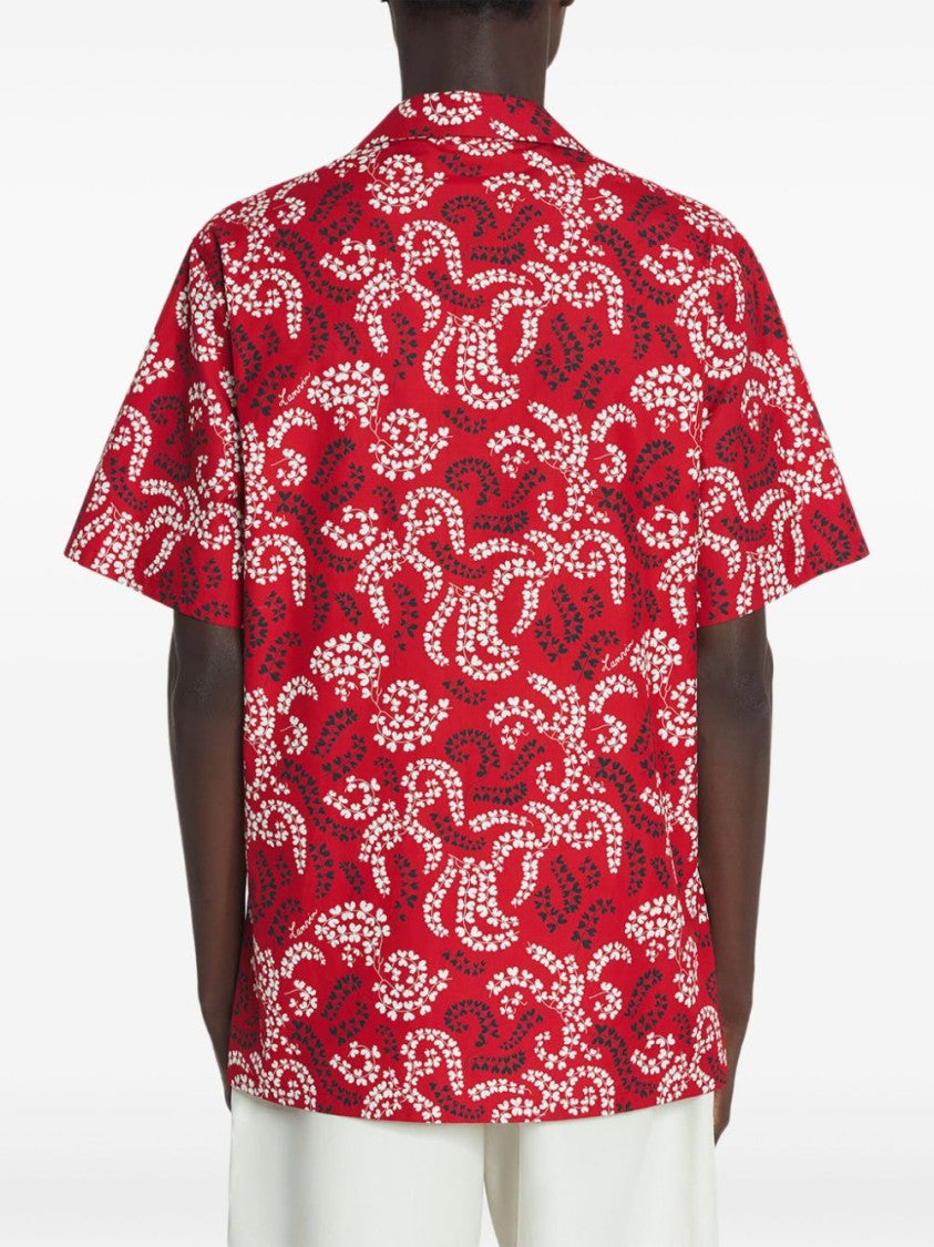 Lanvin Cuban Collar Short-Sleeved Shirt