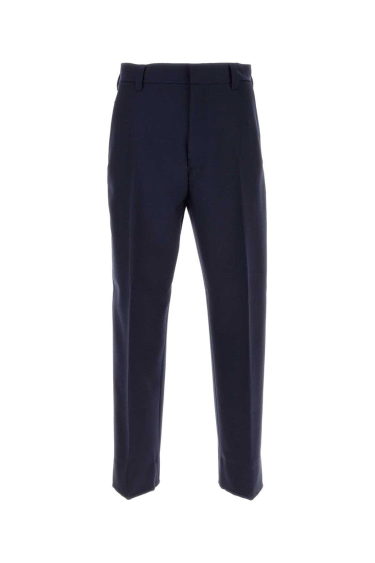 Zegna Navy Blue Wool Pant
