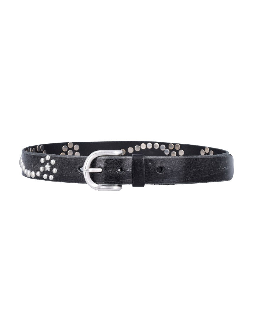 Our Legacy Star Fall Belt In Leather