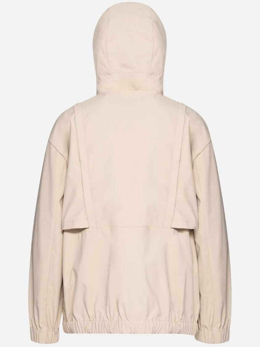 Geox Iridea Hooded Light Beige Flap Jacket