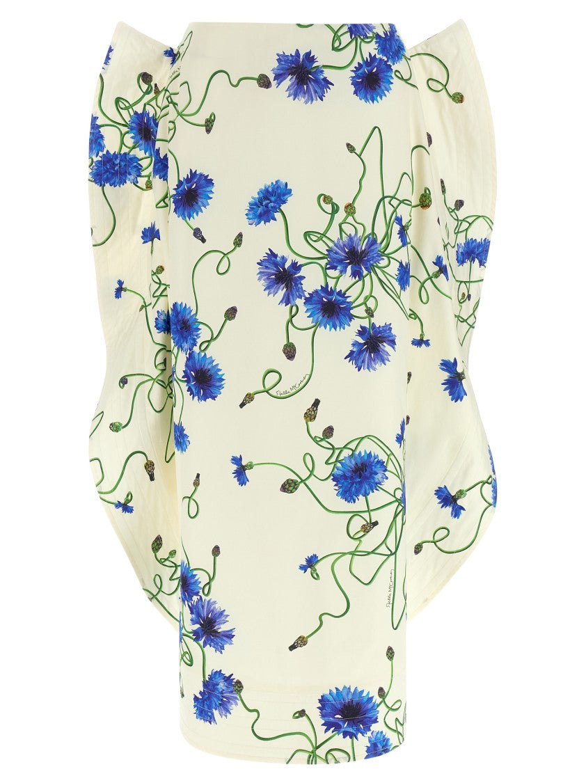 Stella Mccartney Floral Print High-Waist Long Skirt