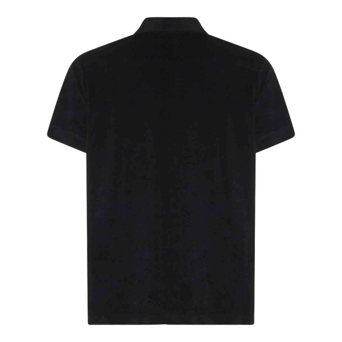 04651/A Trip In A Bag Short-Sleeved Black Shirt With Button-Down Front