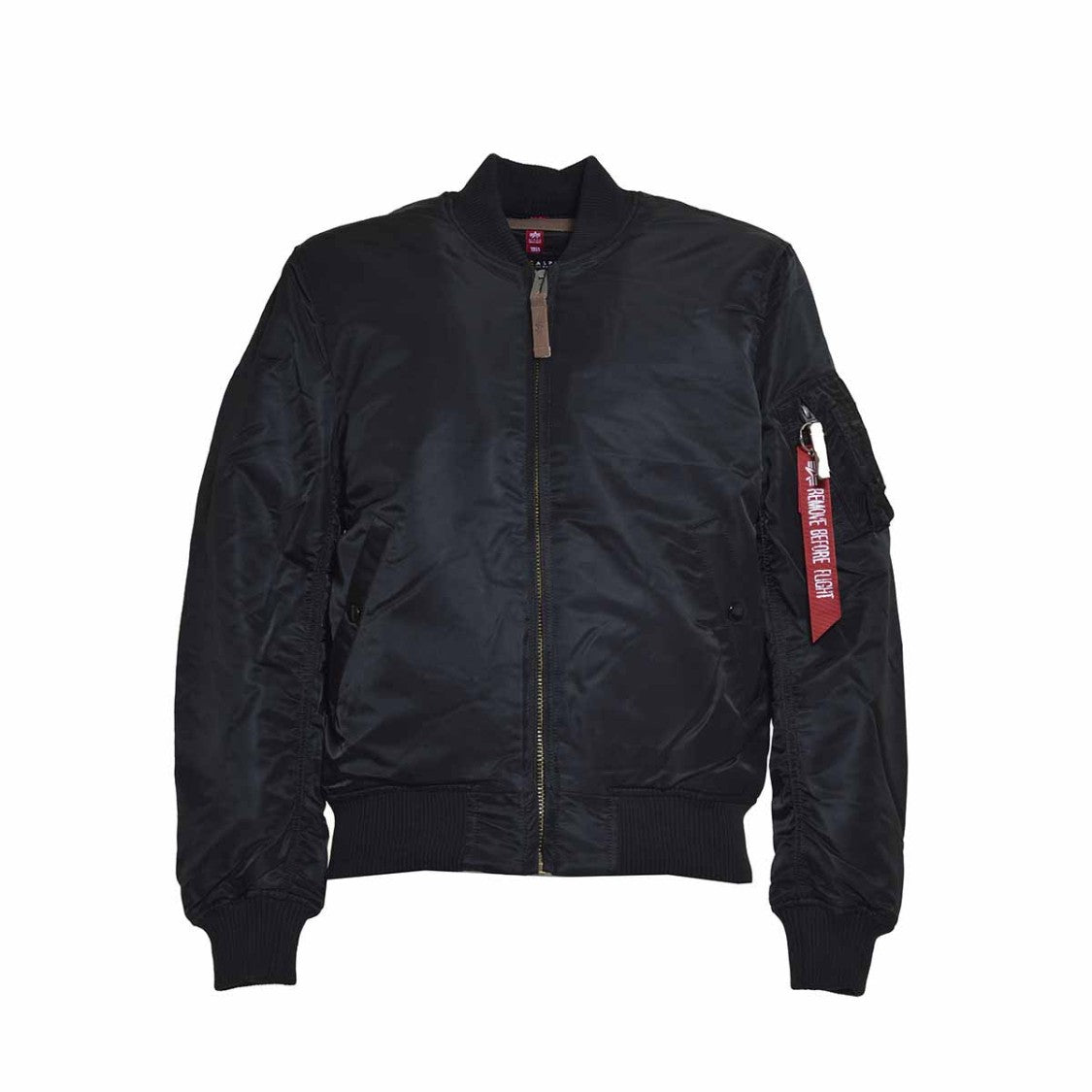 Alpha Industries Ma-1 Vf Short Padded Bomber Jacket In Black