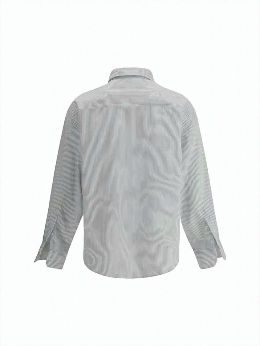 Ami Paris Long-Sleeve Shirt With Classic Collar And Tailored Design