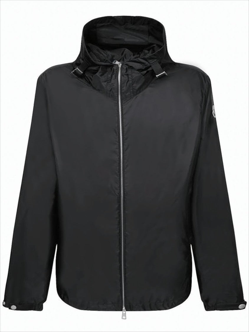 Moncler Lightweight Black Polyamide Casual Jacket With Hood