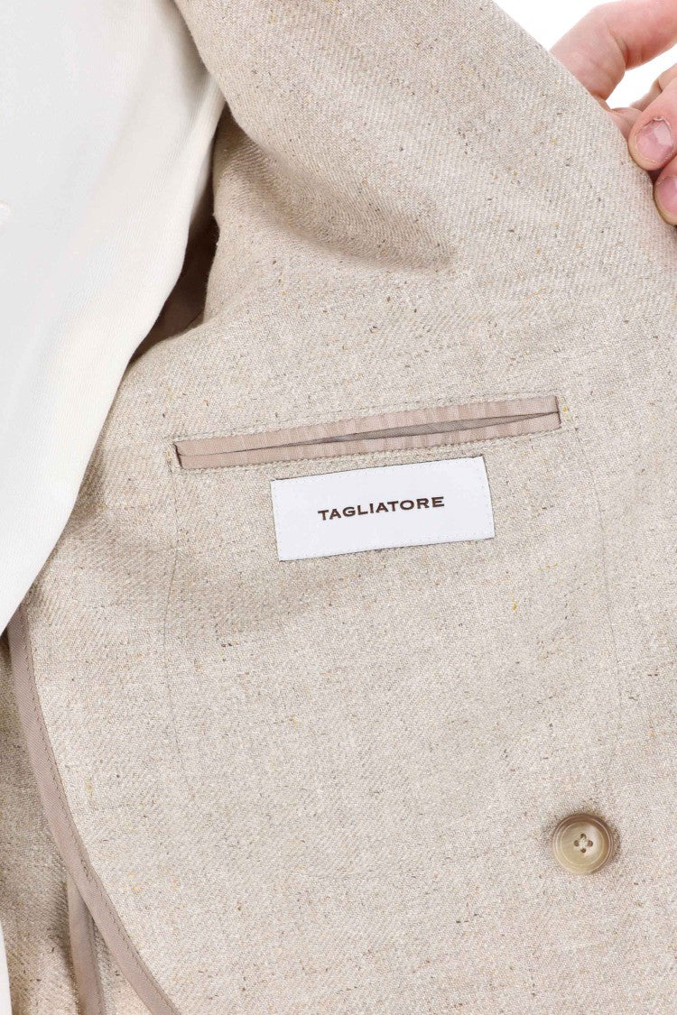 Tagliatore Double-Breasted Silk Jacket Montecarlo Line