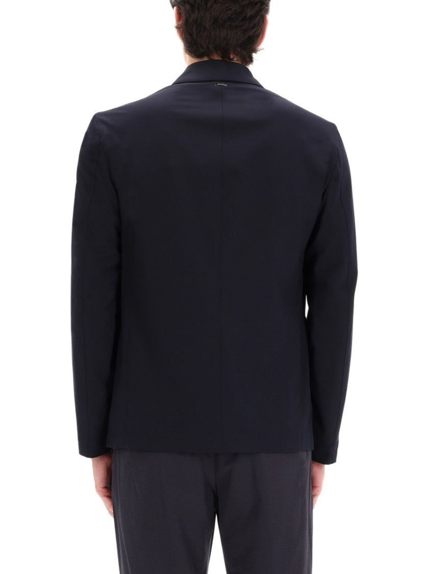 Herno Wool-Blend Tailored Patch Pockets Blazer