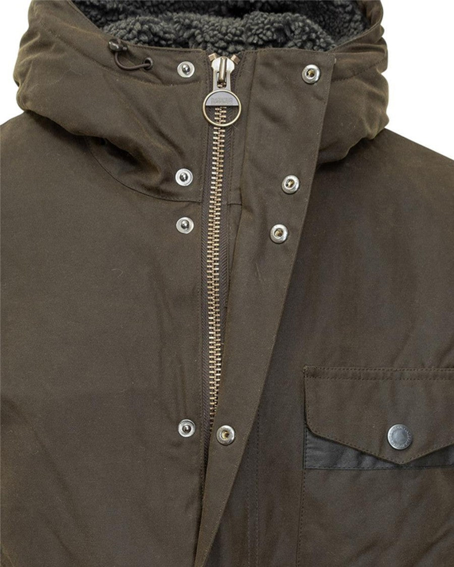 Barbour Sherpa-Lined Waxed Cotton Jacket