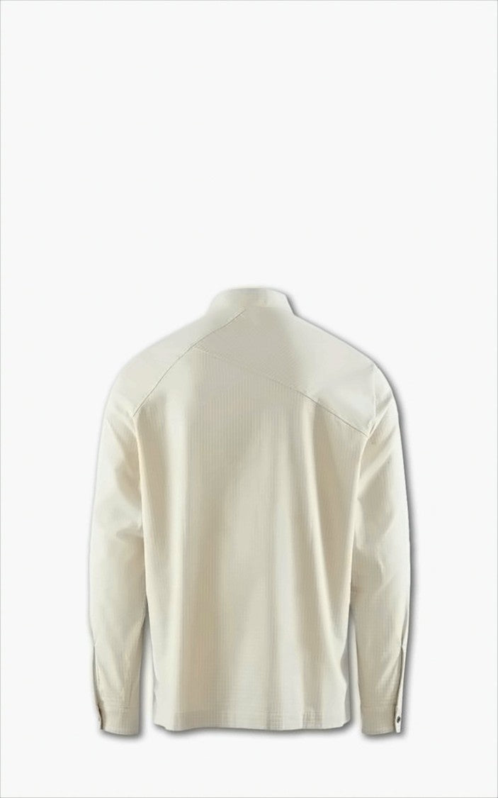 Klattermusen Minimalistic Long-Sleeve Shirt With Mandarin Collar And Concealed Placket