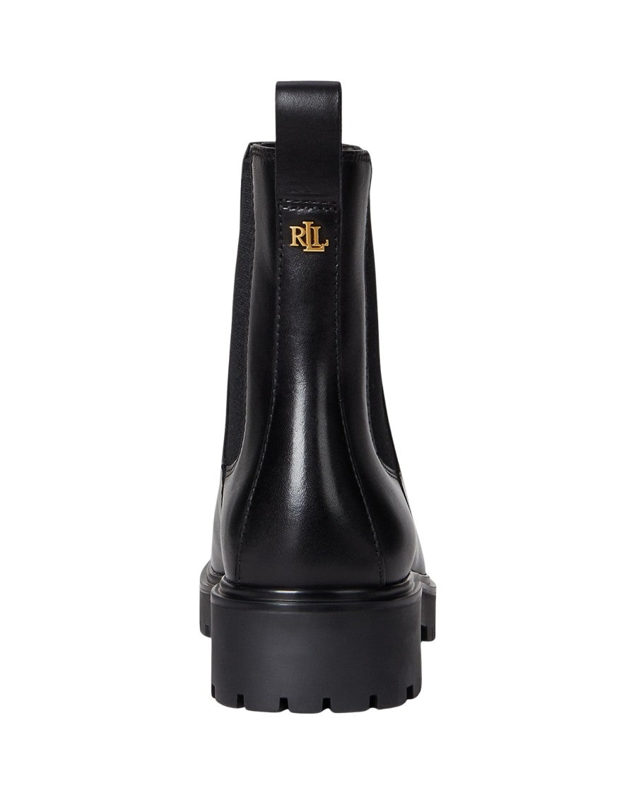 Lauren Ralph Lauren Sleek Black Ankle Boots