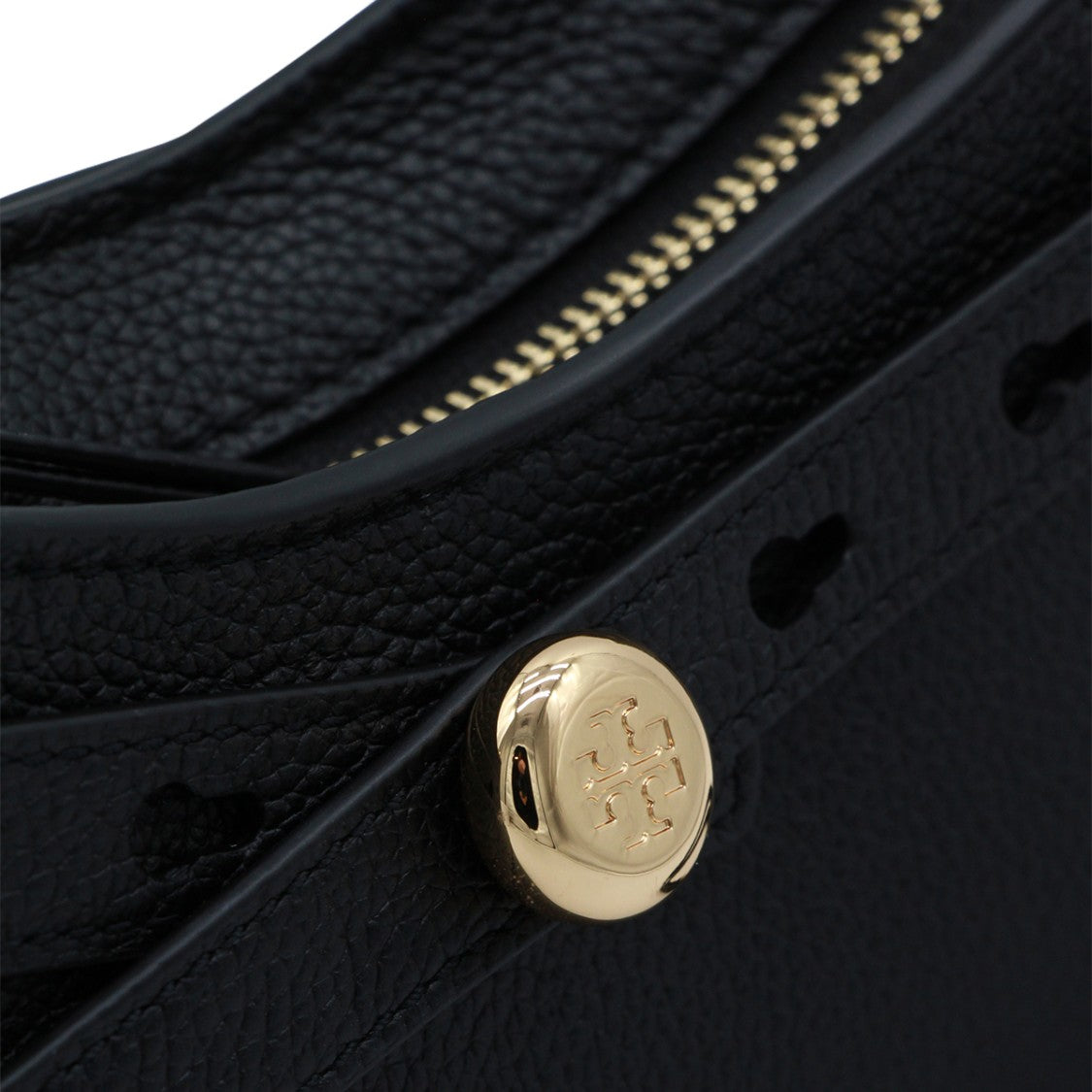 Tory Burch Sculpted Black Handbag With Textured Surface