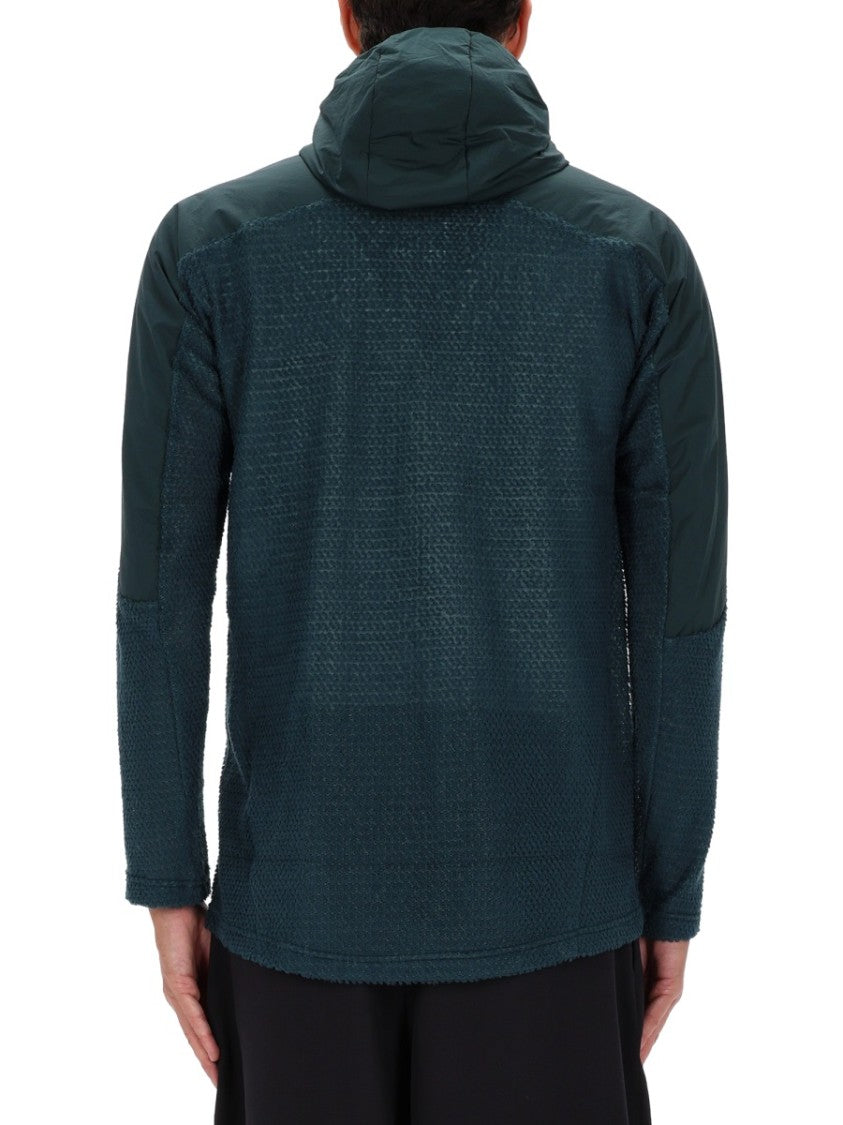 And Wander Green Alpha Direct Polyester Hooded Jacket