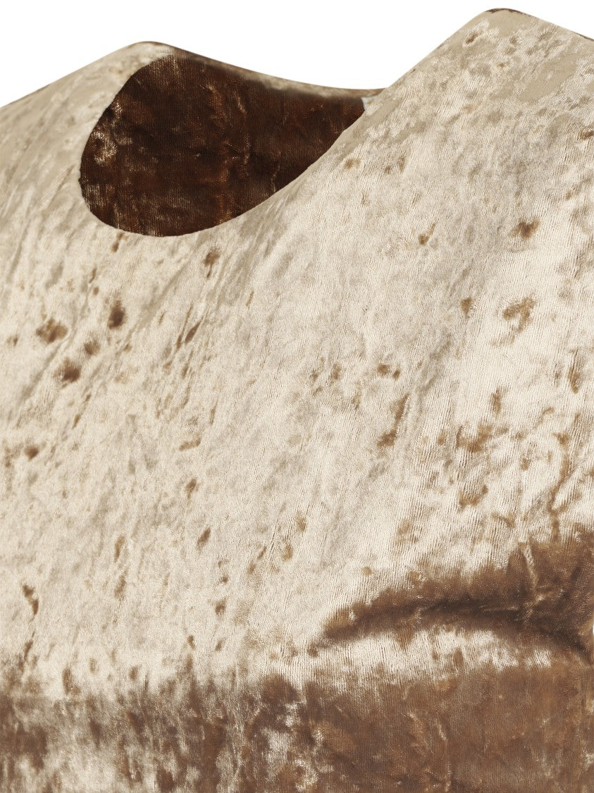 Forte Forte Iridescent Stretch Velvet Sleeveless Top