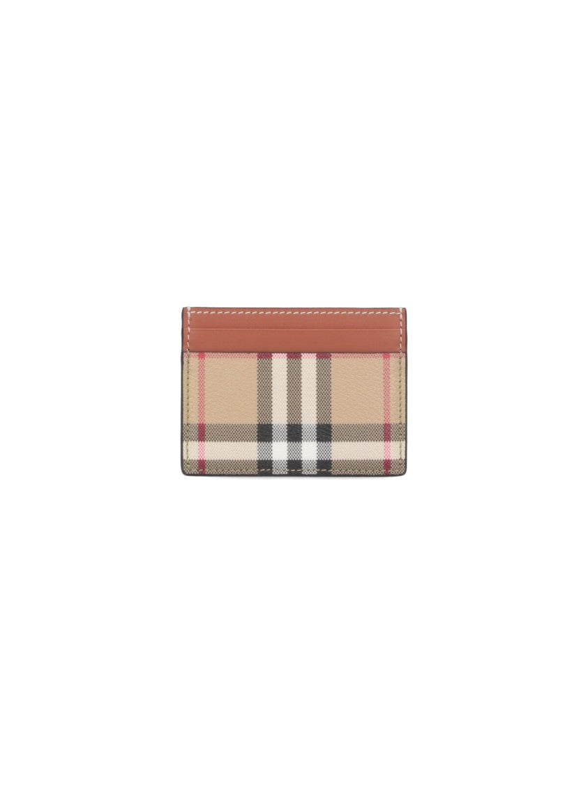 Burberry "Check" Card Holder – Beige