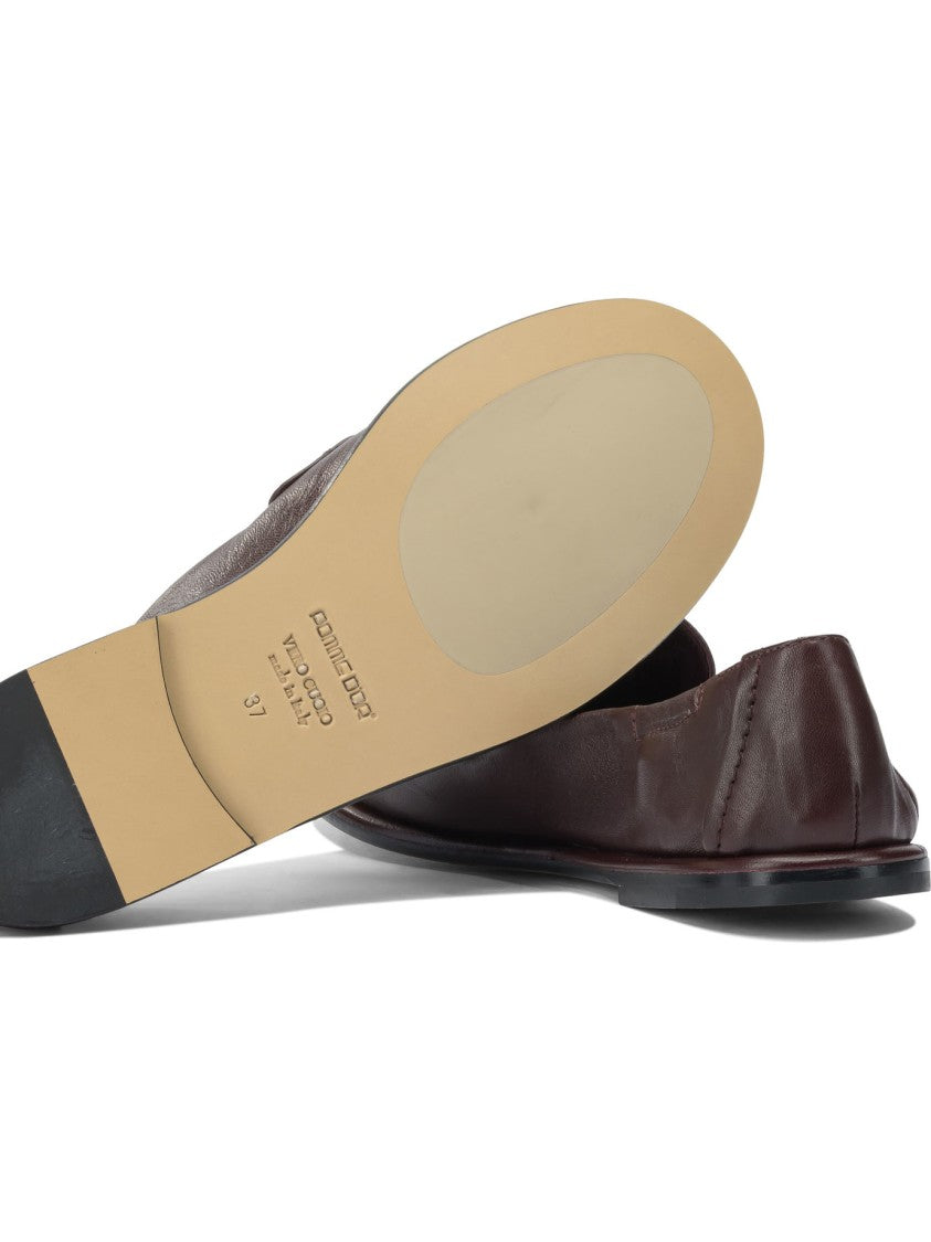 Pomme D'or Burgundy Calf Leather Penny Loafers