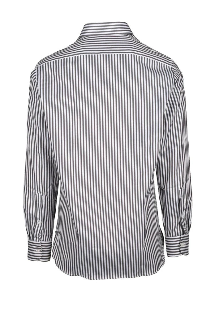 Sonrisa Ethico Cotton Shirt - White/Brown