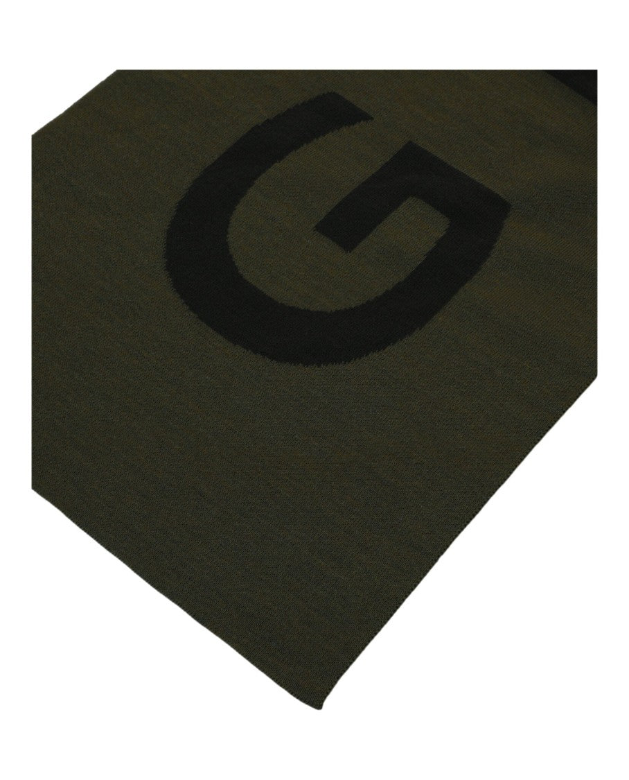 Givenchy Reversible Jacquard Logo Scarf With Bold Text