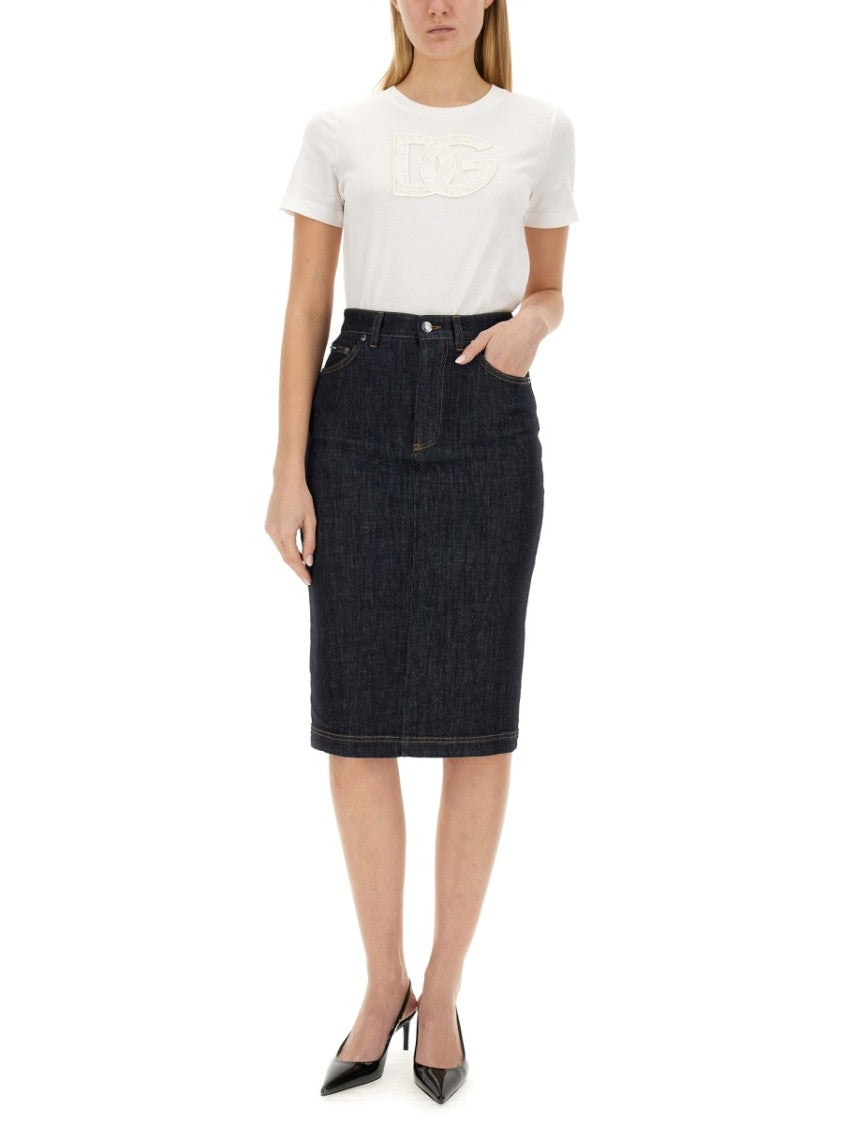 Dolce & Gabbana T-Shirt With Logo Patch