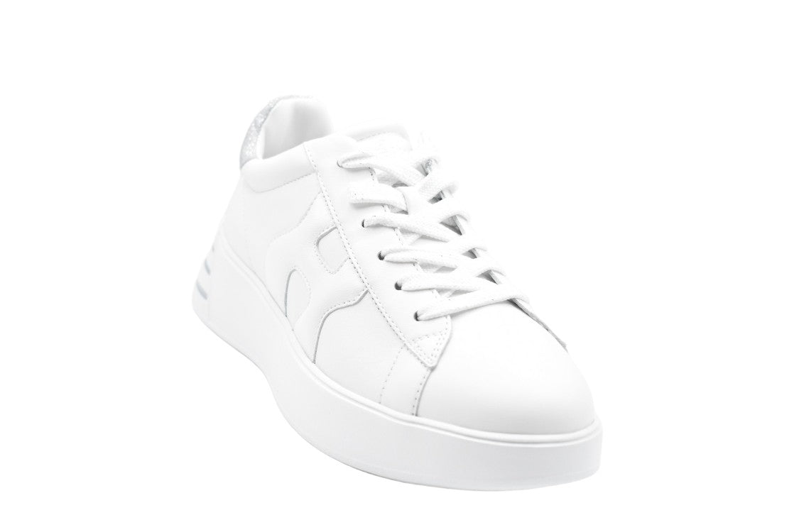 Hogan Laced White Flat Shoes