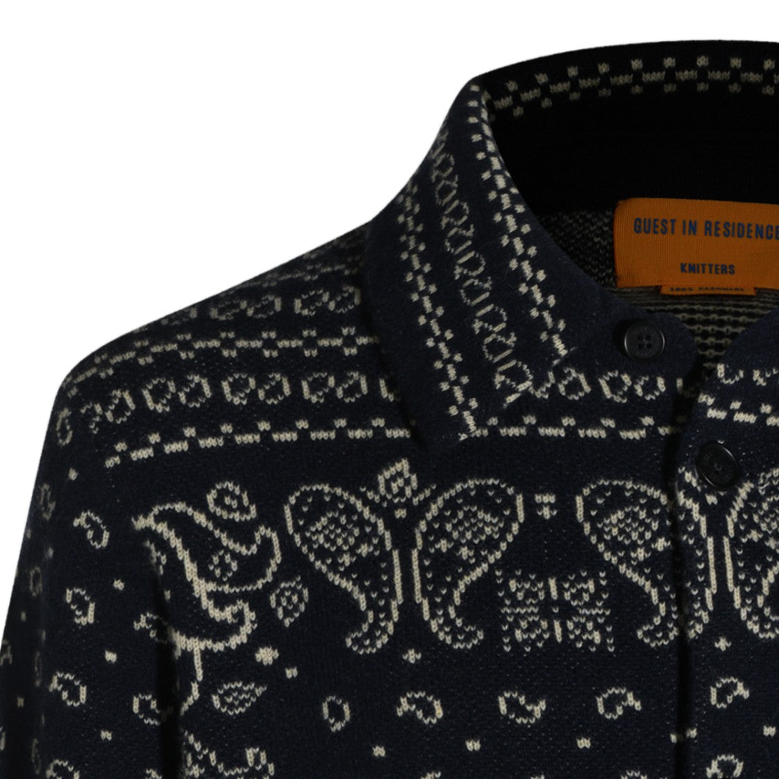 Guest In Residence Intricate Long-Sleeve Casual Shirt