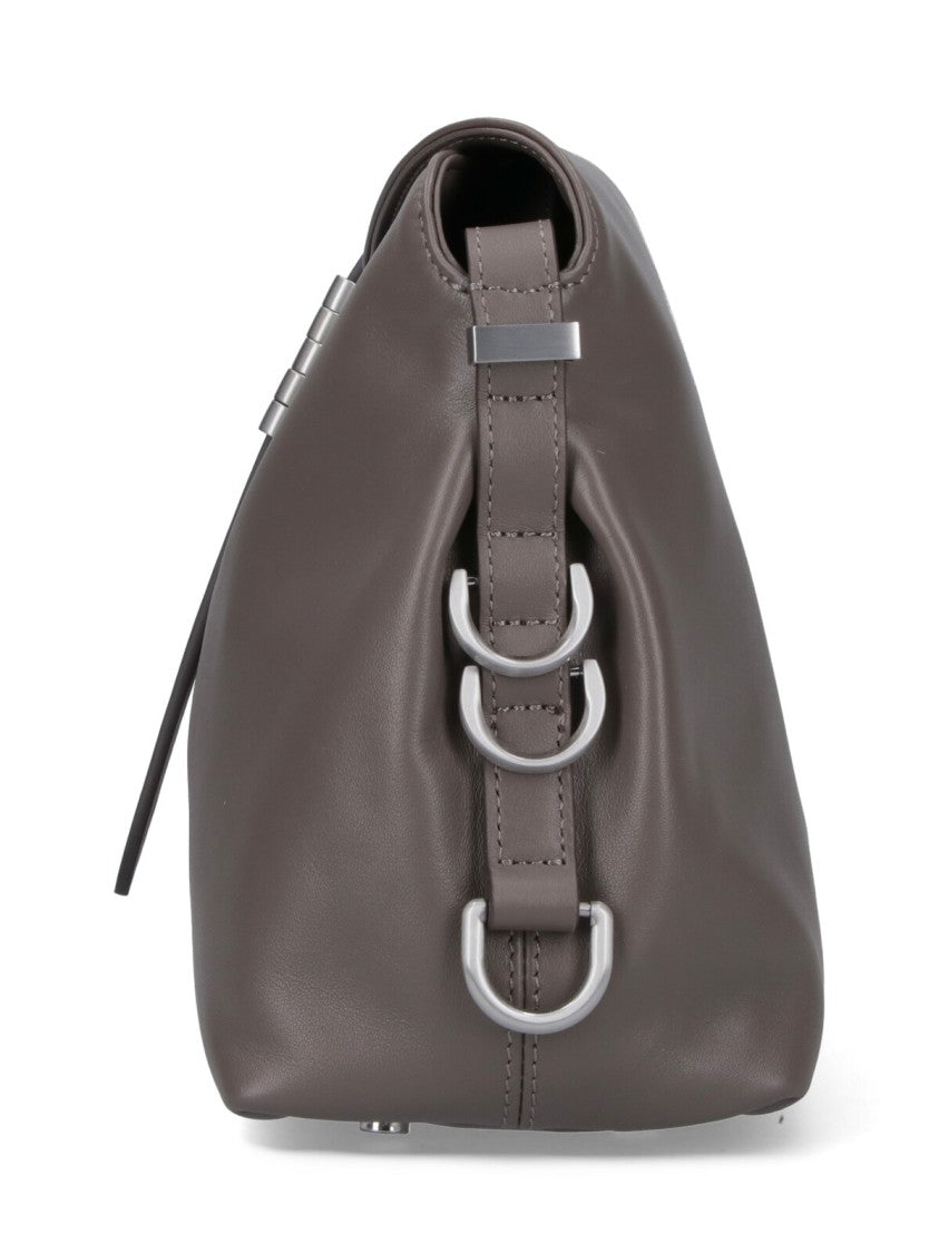Pinko Structured Grey Handbag With Minimalist Aesthetic