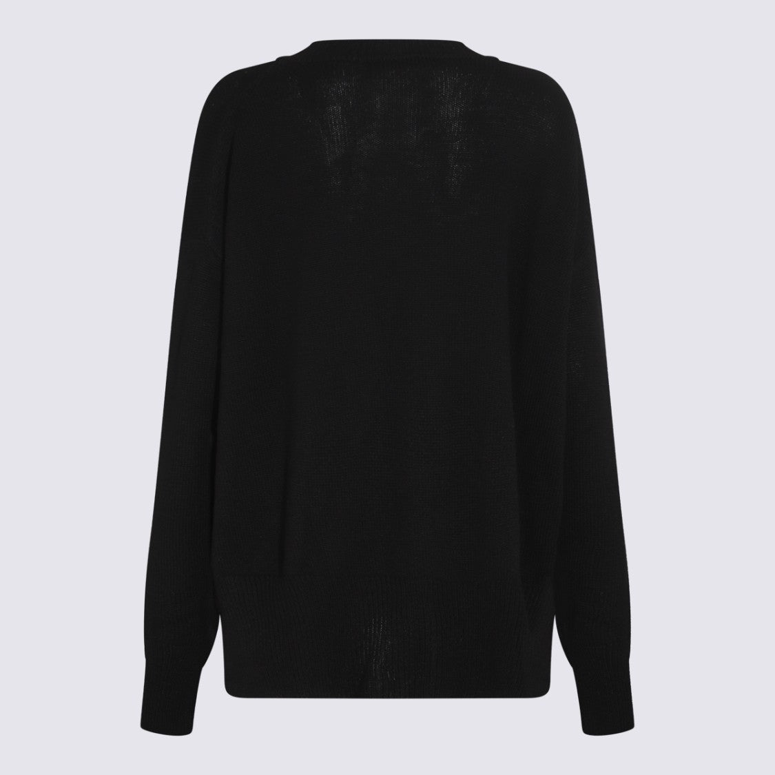 Jil Sander Relaxed-Fit Black Sweater With Ribbed Cuffs And Hem