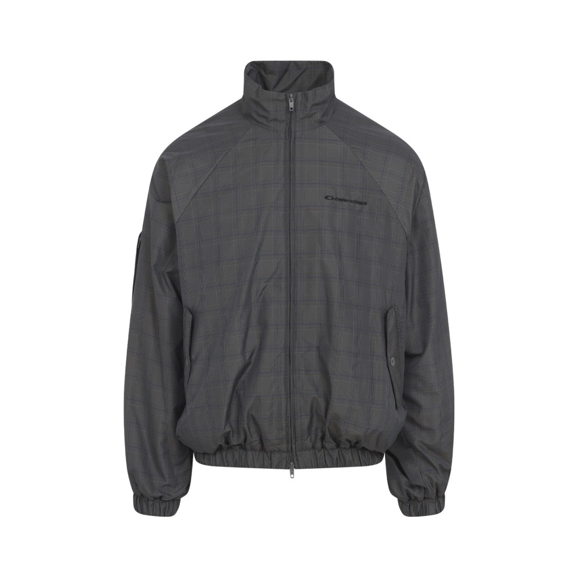Balenciaga Checked Dark Grey Lightweight Casual Jacket