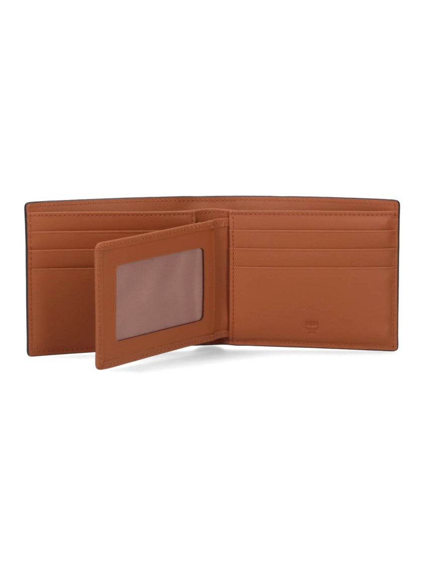 Mcm Mcm Bi-Fold Logo Wallet – Brown