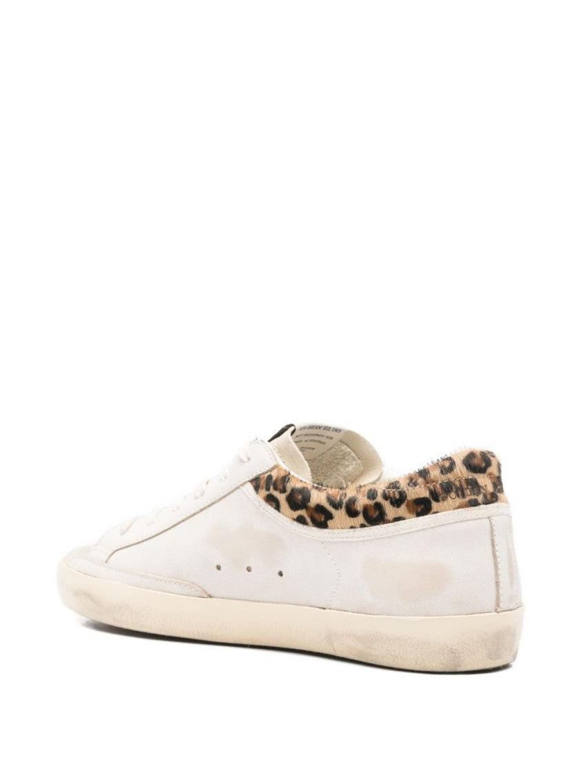 Golden Goose Low-Top Brown Star Leopard Print Sneakers