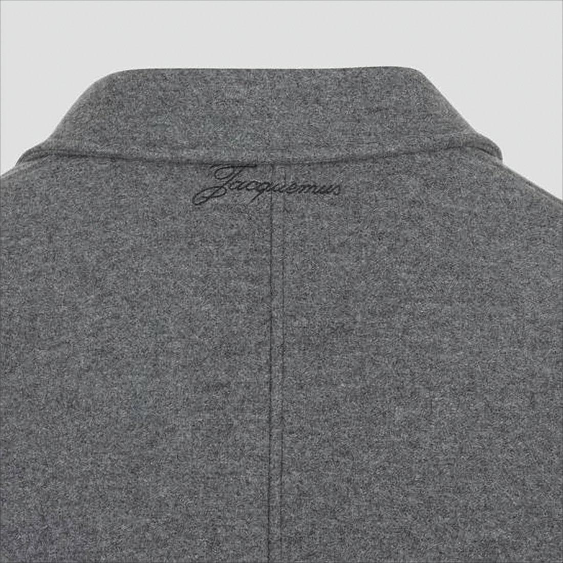Jacquemus Button-Up Grey Wool Blend Jacket