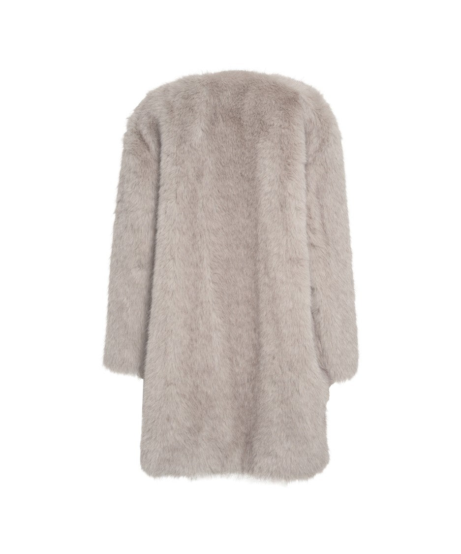 Max Mara 'Eros' Faux Fur Coat