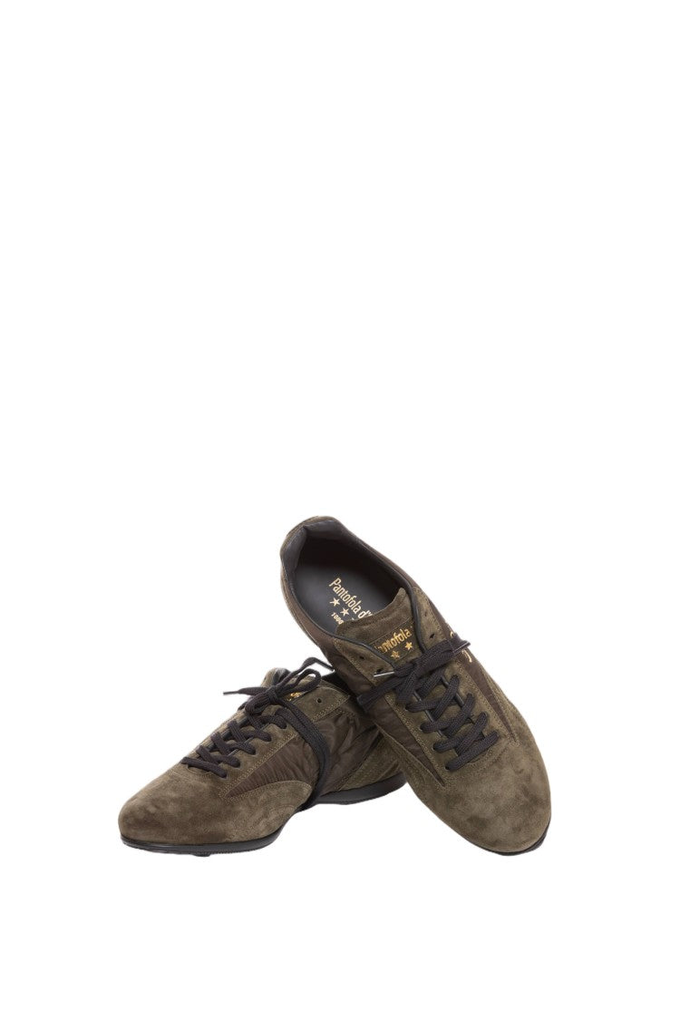 Pantofola D'oro Blue Suede Nylon Vibram Sole Sneakers