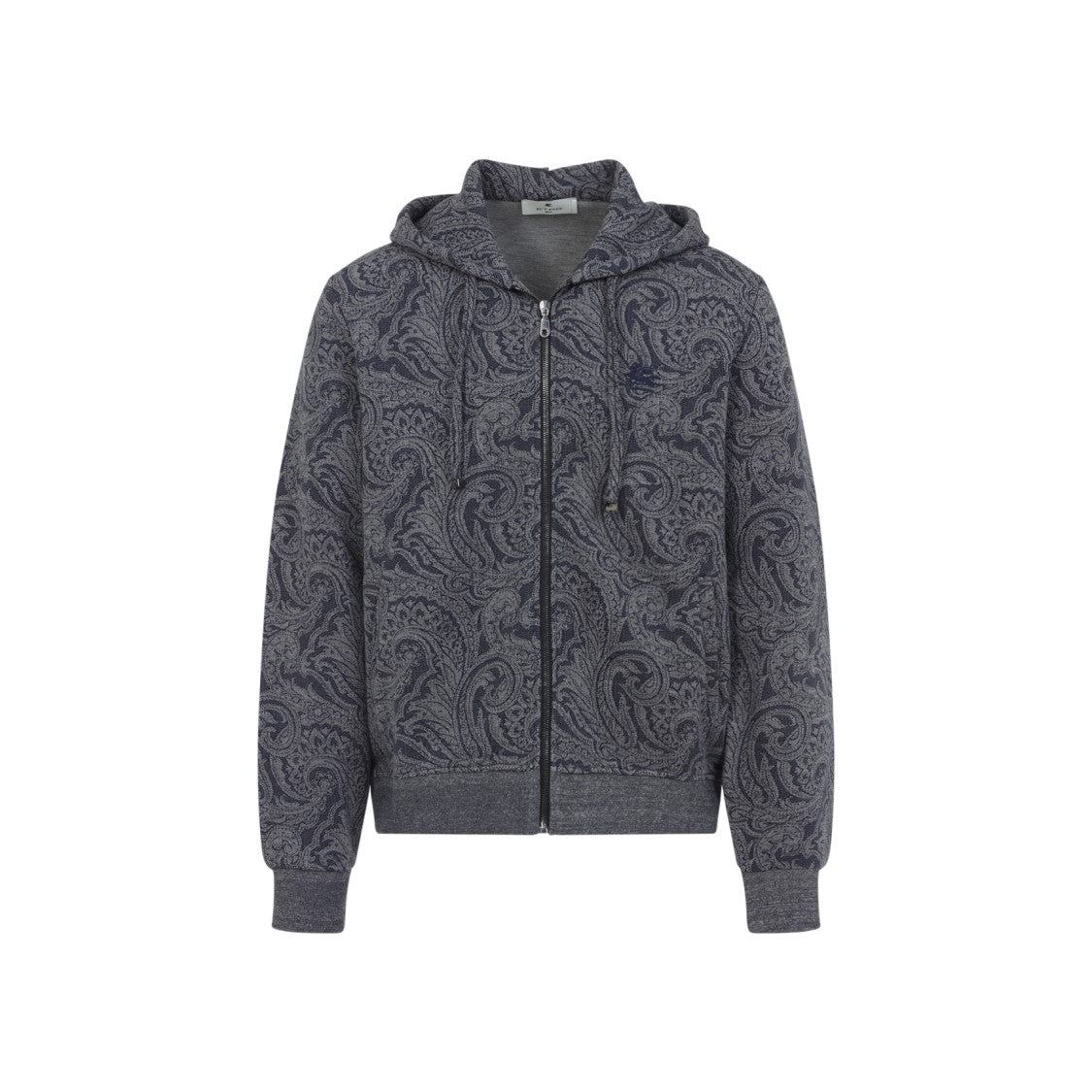 Etro Paisley Pattern Zip-Up Hoodie With Hood
