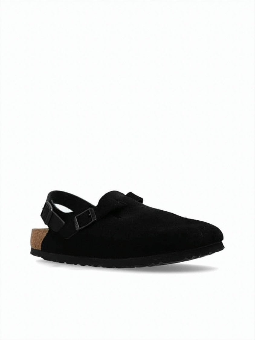 Birkenstock Closed-Toe Suede Sandals With Adjustable Strap