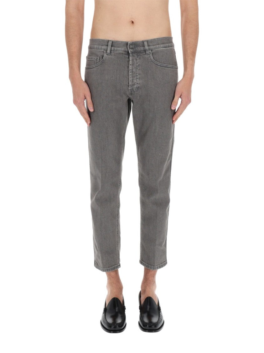 Lardini Lardini Slim Fit Washed Denim Jeans