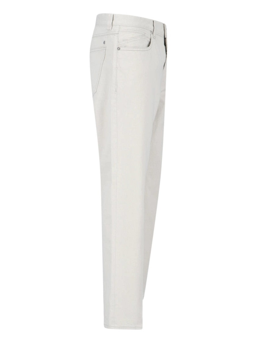 Closed Grey Straight-Leg Cotton Denim Jeans