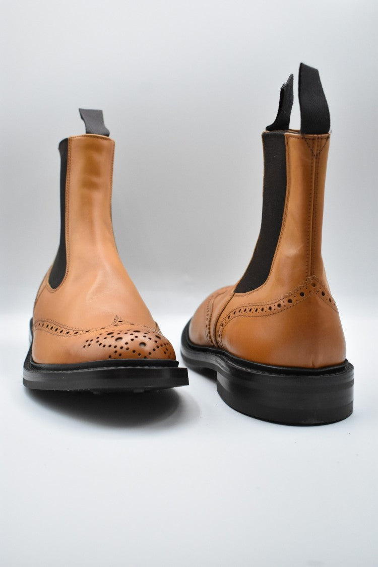 Tricker's Laced Boots With Brogue Detailing