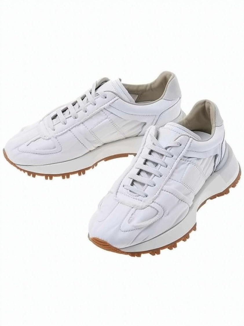 Maison Margiela Low-Top Sneakers With Textured Paneling And Elevated Sole