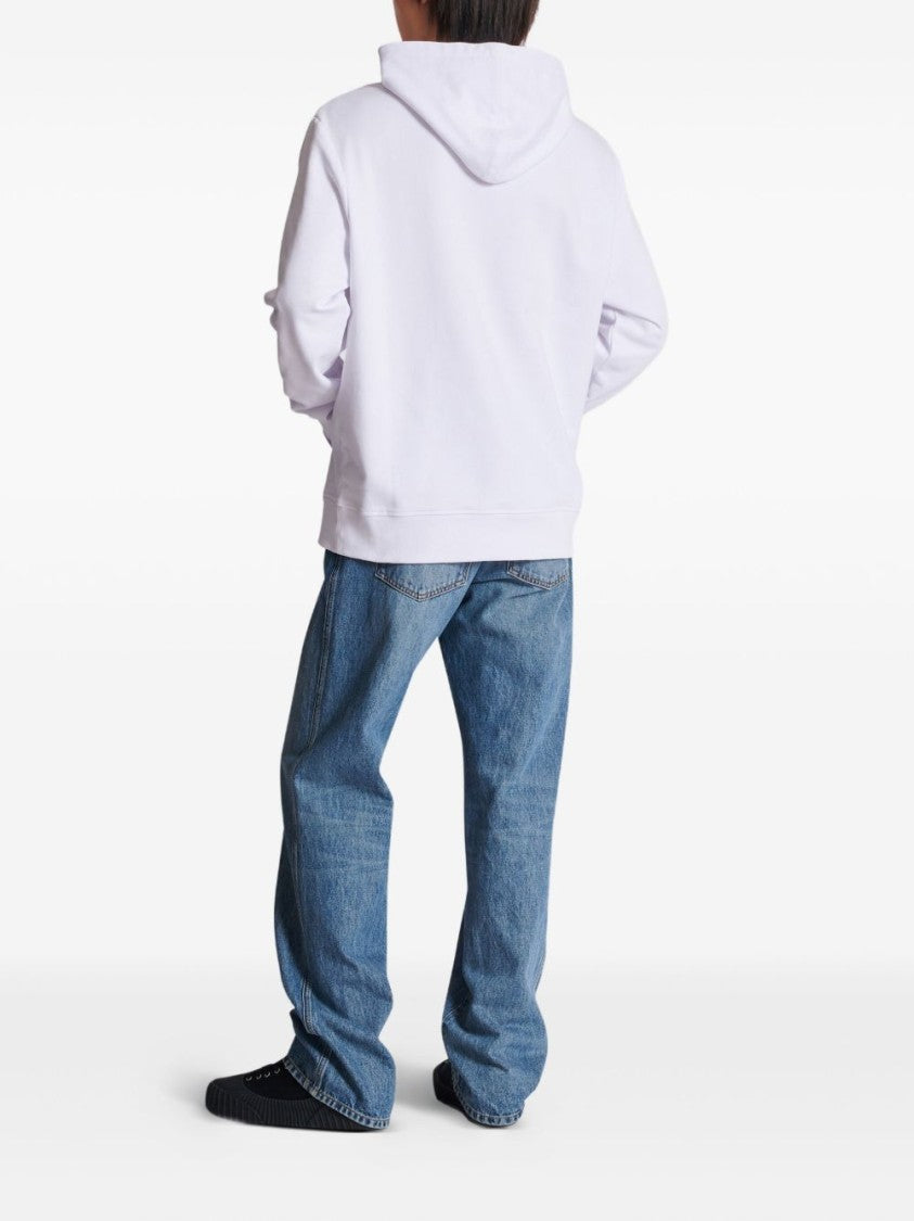 Balmain Drawstring Hood Sweatshirt With Logo Print