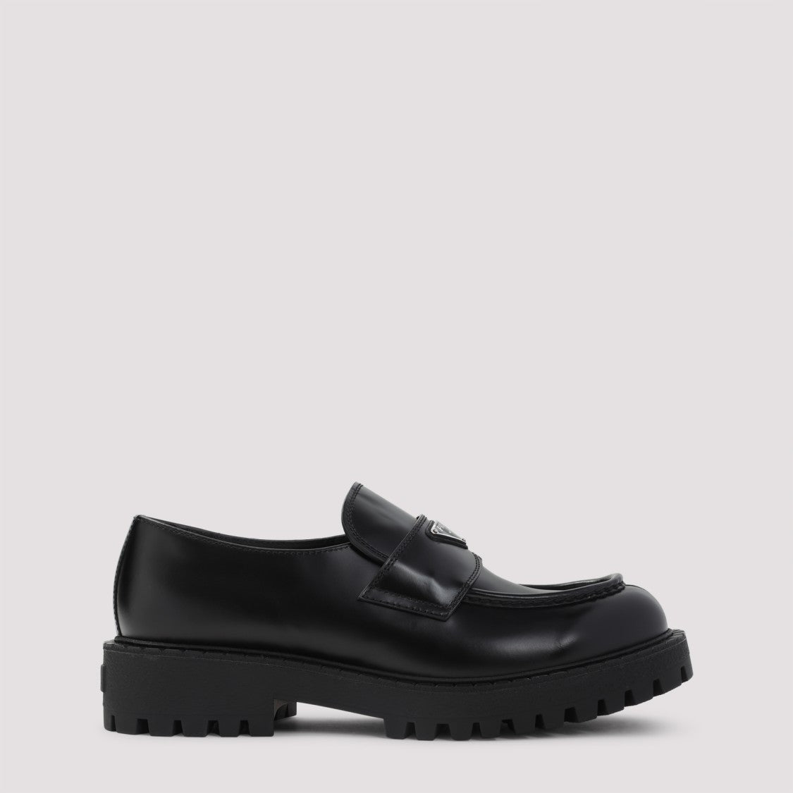 Prada Black Calf Leather Loafers