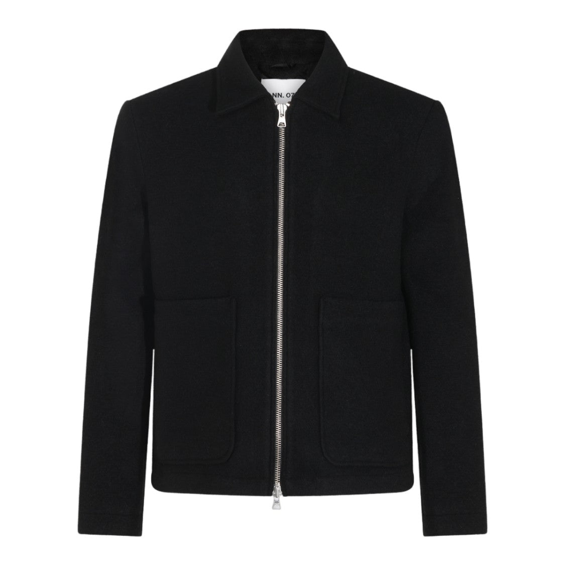 Nn.07 Textured Black Minimalist Casual Jacket