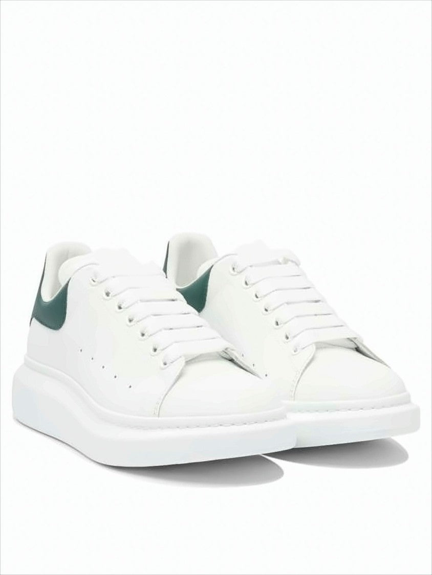 Alexander Mcqueen Minimalist White Calf Leather Sneakers