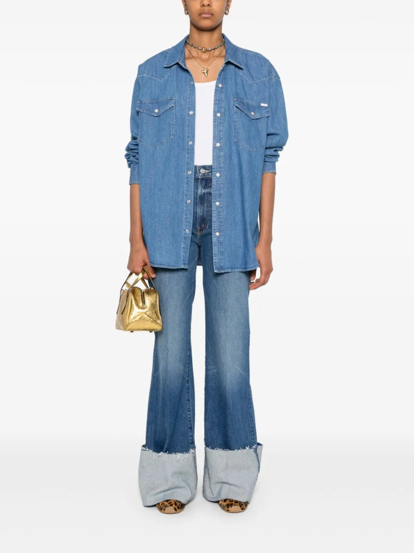 Mother Hustler Roller Heel Cuff Ray Jeans