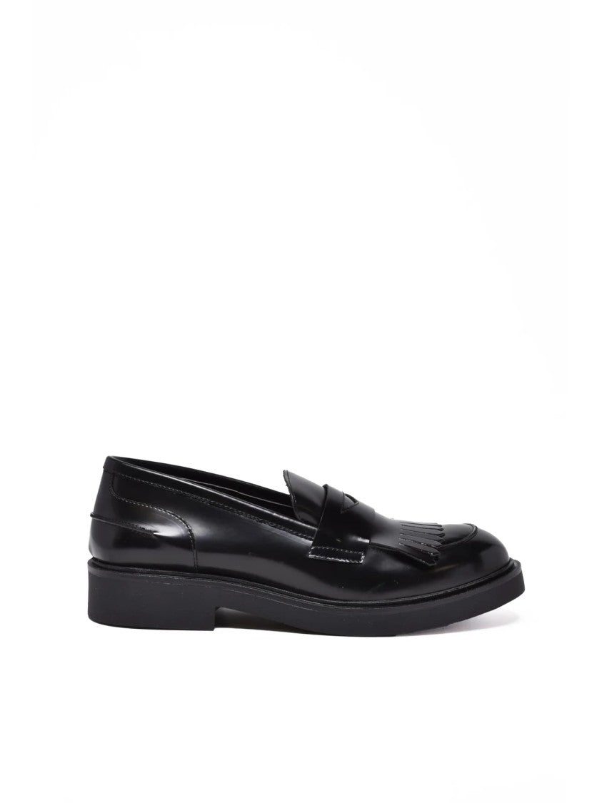 Gianluca Giordano Black Rubber Penny Loafers