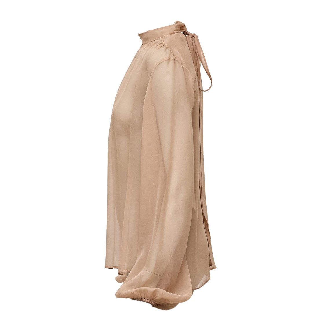 N°21 Silk Transparent Bow Blouse